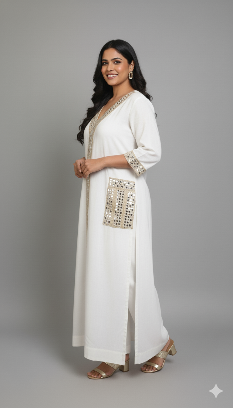 Ivory Sparkle Tunic