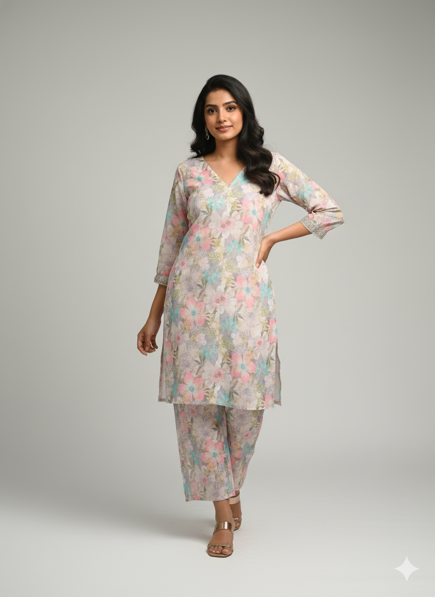 Ethereal Blooms Two-Piece Set